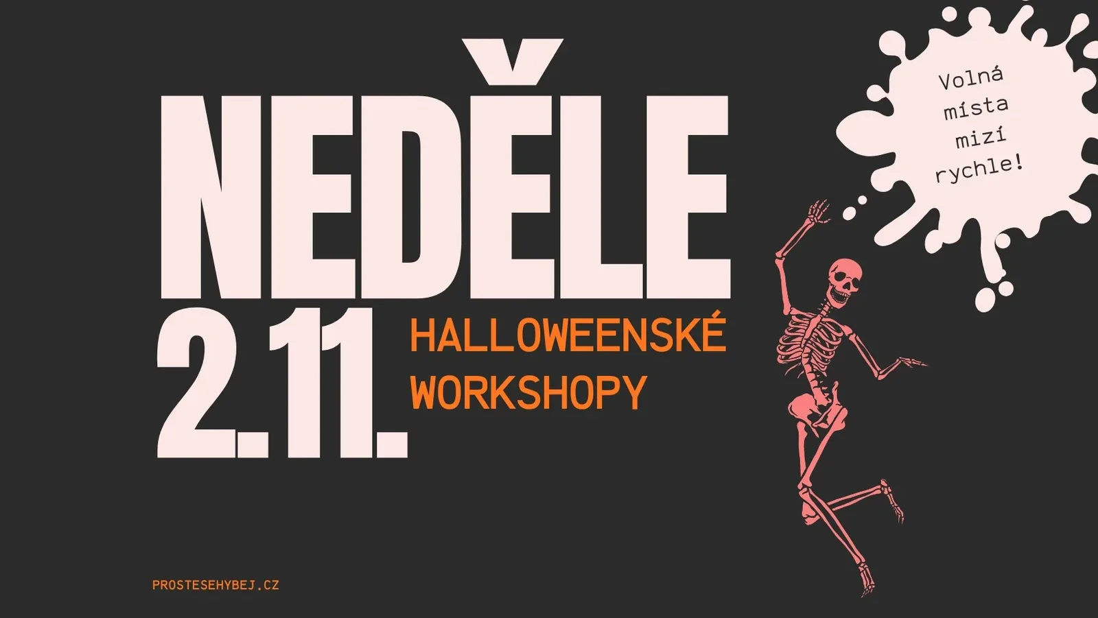 Halloweenské workshopy: tanec, magie a třpytky v jednom večeru ✨ – ve studiu Prostě se hýbej, Opava.